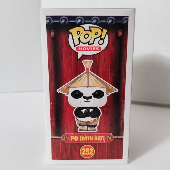Pop! Movies - Kung Fu Panda - Po with Hat #252 - Picture 4 of 6